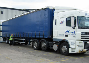 A modern truck from the efficient Swish delivery fleet.jpg