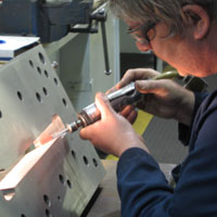 Karl Polishing his tool